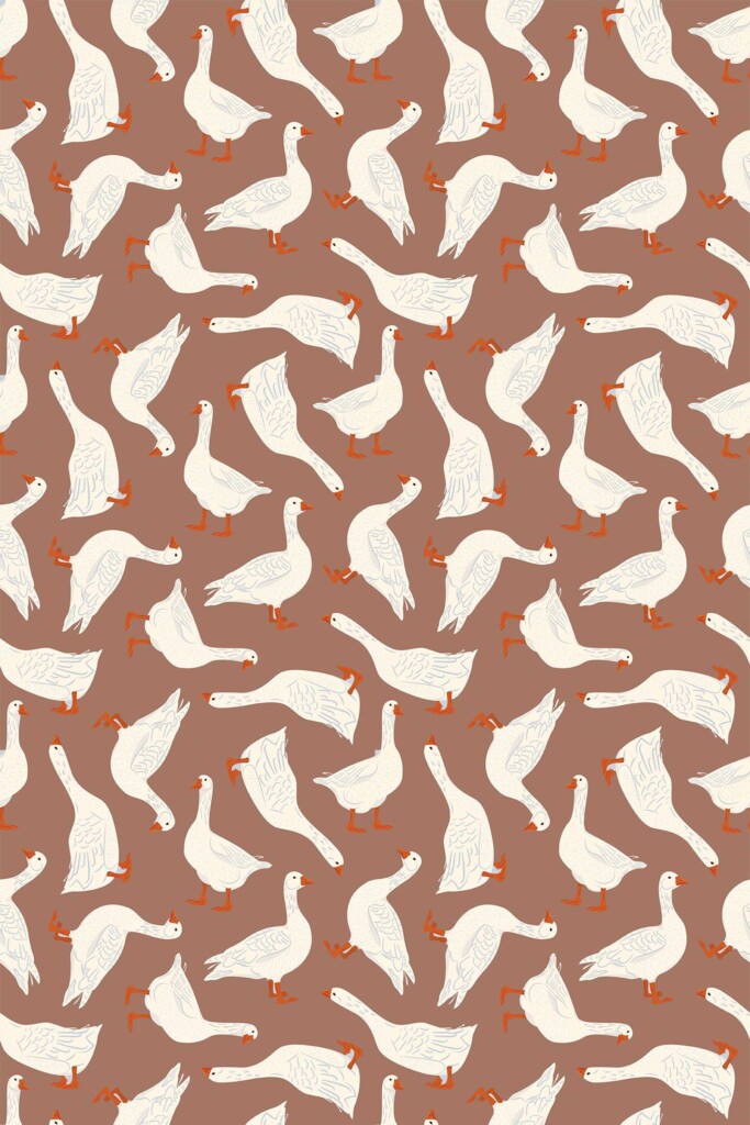 Fancy Walls Brown Bird removable wallpaper