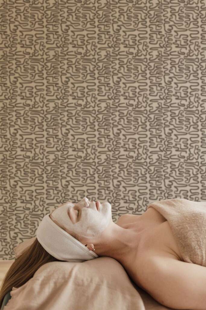 Brown Bliss Self-Adhesive Wallpaper by Fancy Walls