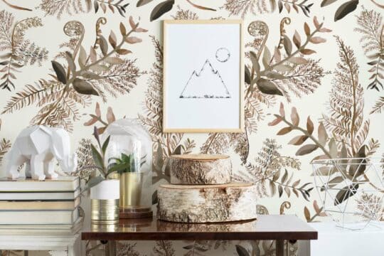 fern peel and stick wallpaper