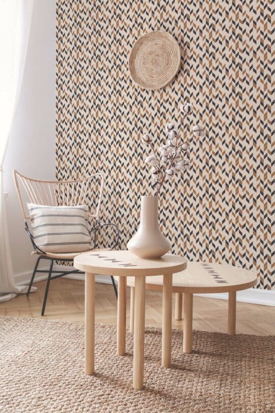 modern chevron non-pasted wallpaper