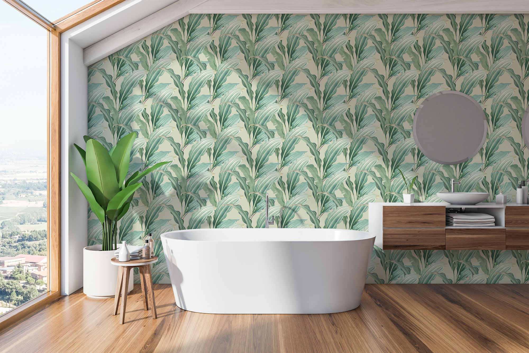 Statement Bathroom Wallpaper Inspiration  Ideas  Bathroom wallpaper  inspiration Spa inspired bathrooms Tropical bathroom