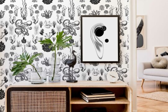 Nautical Noir Depths removable wallpaper from Fancy Walls