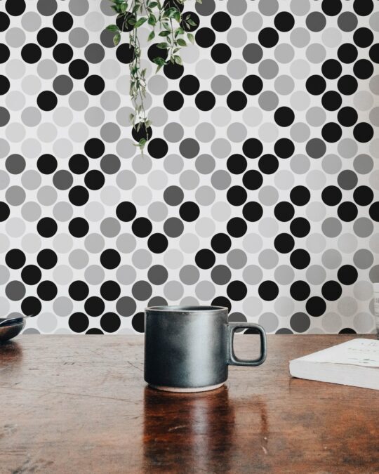 Mosaic dot removable wallpaper