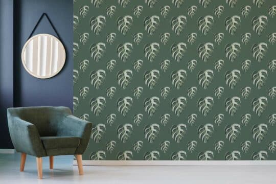Monstera leaf self adhesive wallpaper