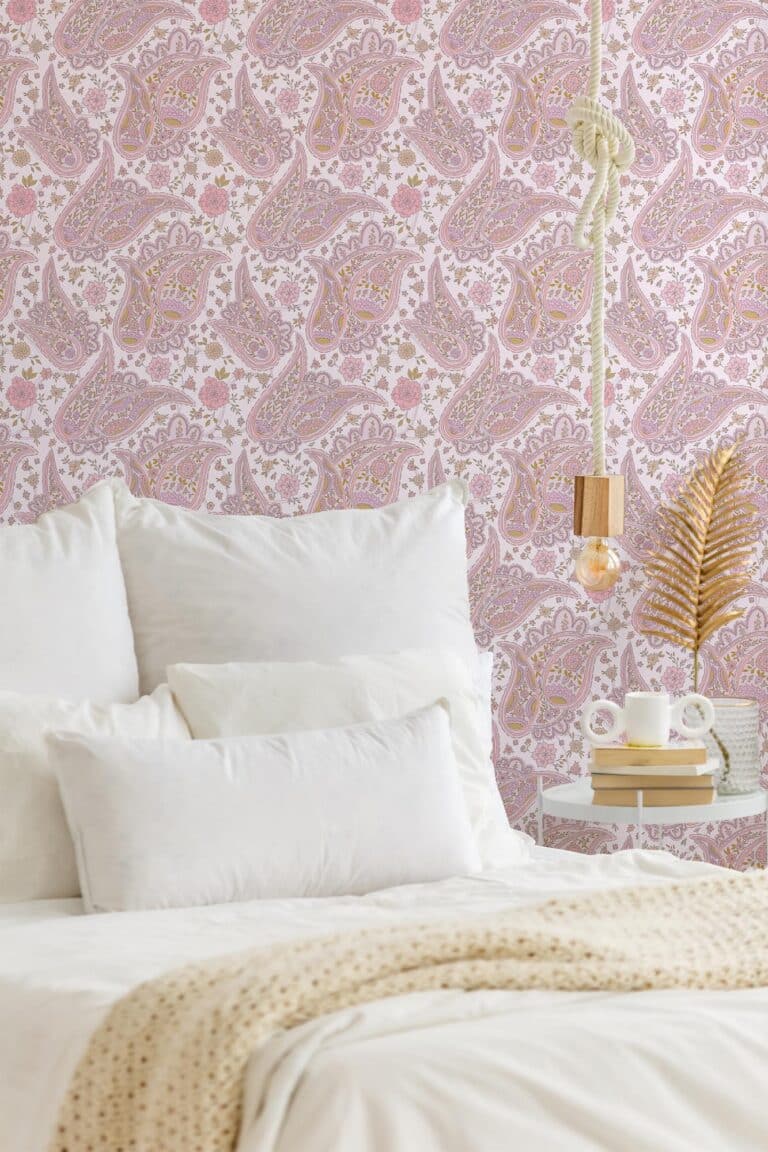 Pink Paisley     Peel And Stick Or Non Pasted Save 25   Moroccan Paisley Non Pasted   1 768x1152 