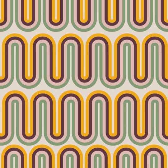 Retro wallpaper - Peel and Stick or Non-Pasted