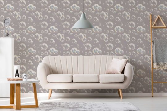 modern bubbles non-pasted wallpaper