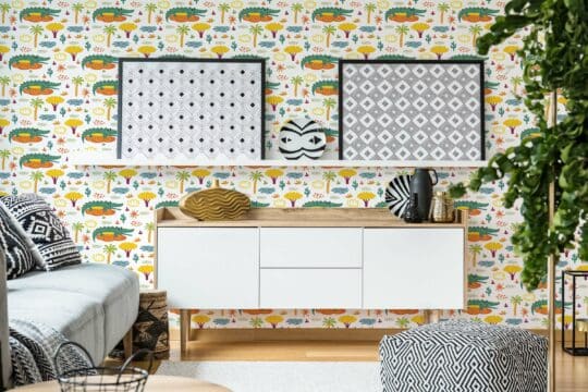 multicolor stick and peel wallpaper