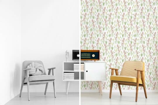 multicolor floral unpasted wallpaper