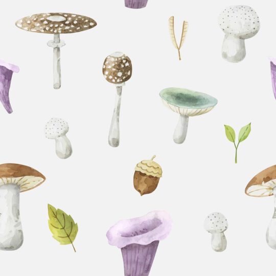 mushrooms peel and stick wallpaper