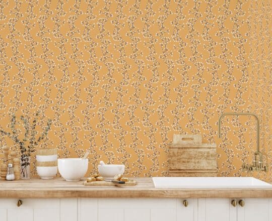 yellow dining room peel and stick removable wallpaper