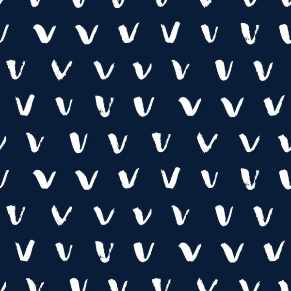 navy blue and white check mark non-pasted wallpaper