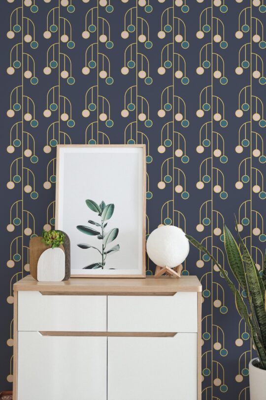 navy blue bedroom peel and stick removable wallpaper