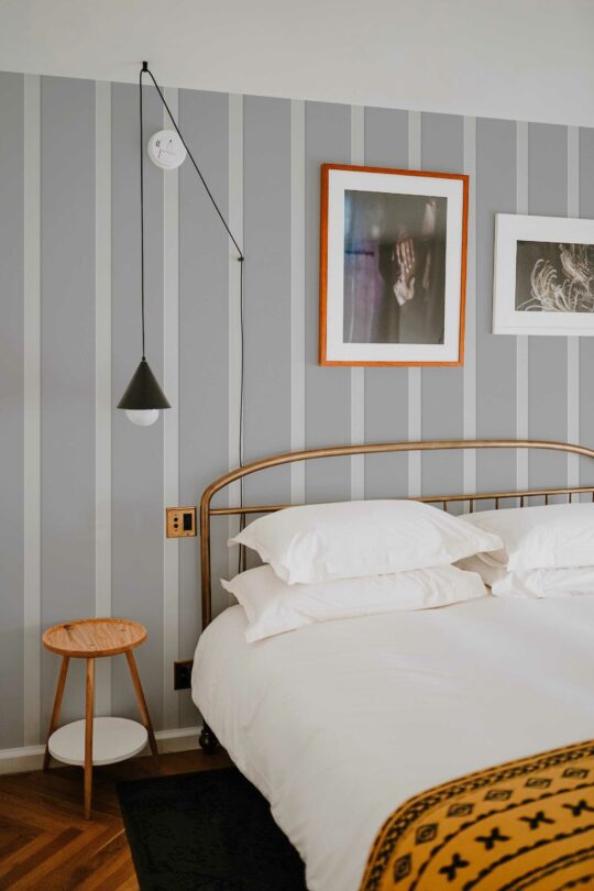 Neutral Gray self-adhesive wallpaper by Fancy Walls