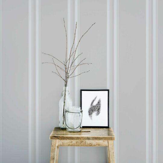 Gray Svelte peel and stick wallpaper by Fancy Walls