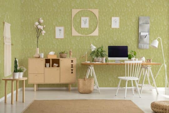 neutral office non-pasted wallpaper