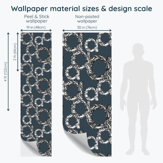 Non-pasted and Peel and stick A pattern design and pattern preview