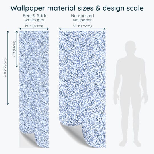 Non-pasted and Peel and stick Blue abstract design and pattern preview