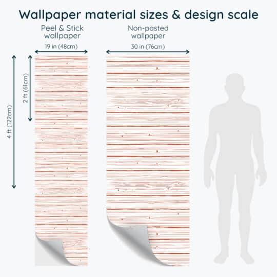 Non-pasted and Peel and stick Brown wood pattern design and pattern preview