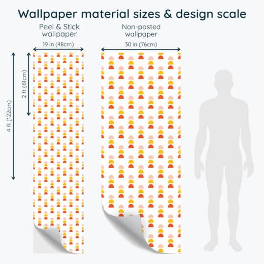 Non-pasted and Peel and stick Colorful abstract shape design and pattern preview