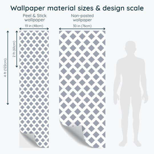 Non-pasted and Peel and stick Diamond Shaped design and pattern preview