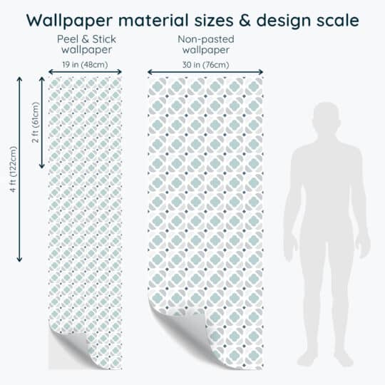 Non-pasted and Peel and stick Geometric ornament design and pattern preview