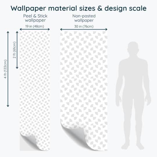Non-pasted and Peel and stick Gray semicircle design and pattern preview