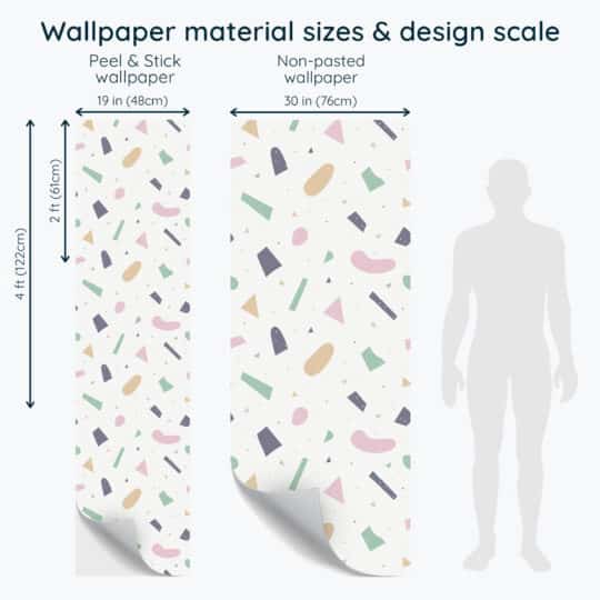 Non-pasted and Peel and stick Large terrazzo design and pattern preview