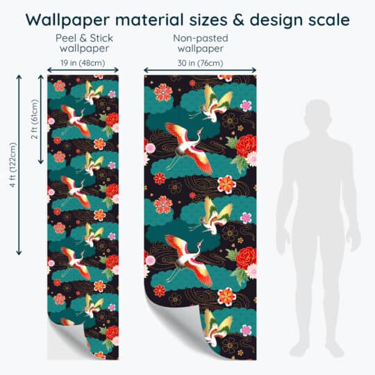 Non-pasted and Peel and stick Maximalist design and pattern preview