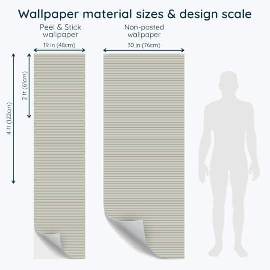 Non-pasted and Peel and stick Neutral striped design and pattern preview