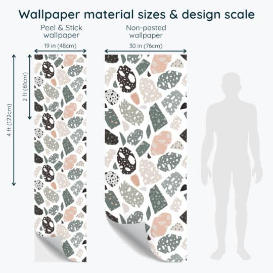 Non-pasted and Peel and stick Pastel terrazzo design and pattern preview