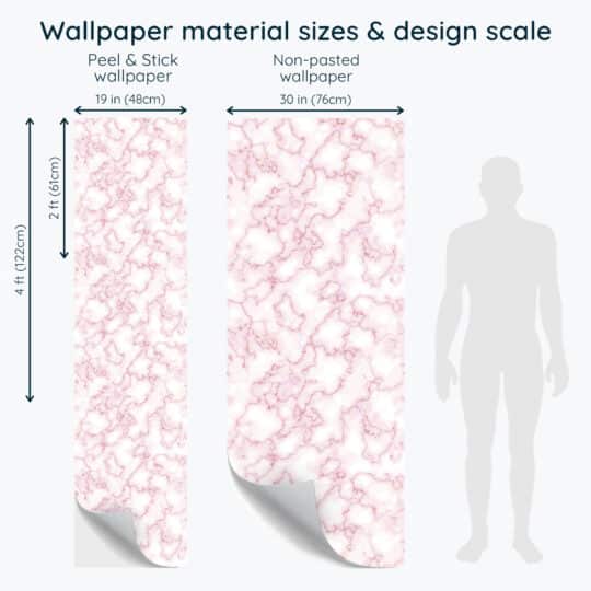 Non-pasted and Peel and stick Pink marble design and pattern preview