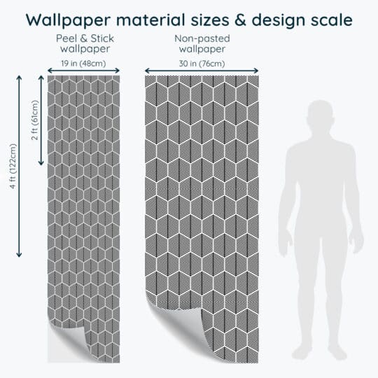 Non-pasted and Peel and stick Seamless hexagon design and pattern preview