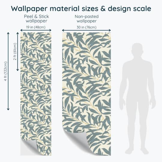 Non-pasted and Peel and stick Seamless Leaf design and pattern preview