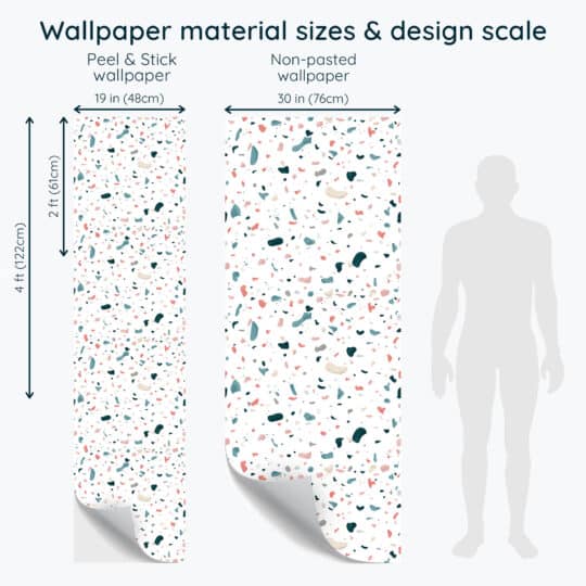 Non-pasted and Peel and stick Terrazzo design and pattern preview
