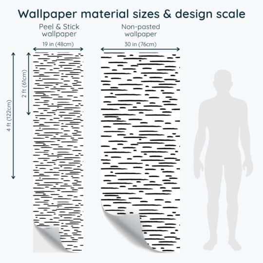 Non-pasted and Peel and stick Wind design and pattern preview