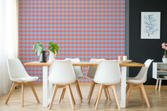 Non-pasted wallpaper from Fancy Walls featuring a colorful geometric pattern
