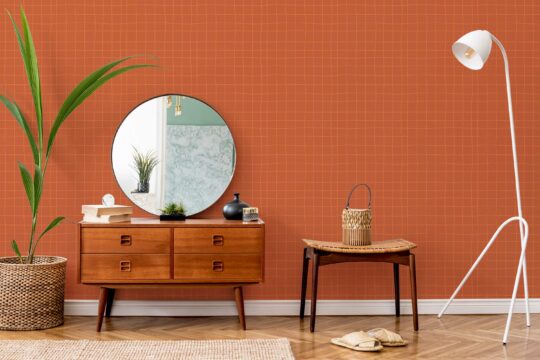 Self-adhesive Terracotta Geometric pattern by Fancy Walls