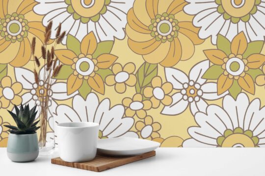 Floral Burst traditional wall decor by Fancy Walls