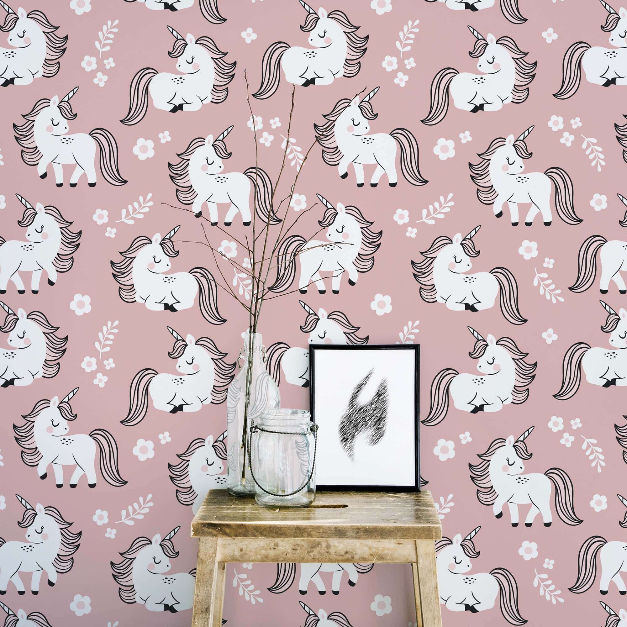 Girl nursery wallpaper - Peel and Stick or Non-Pasted