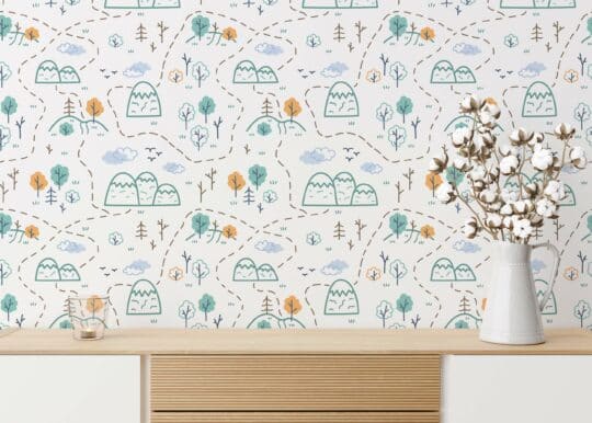 nursery peel and stick wallpaper