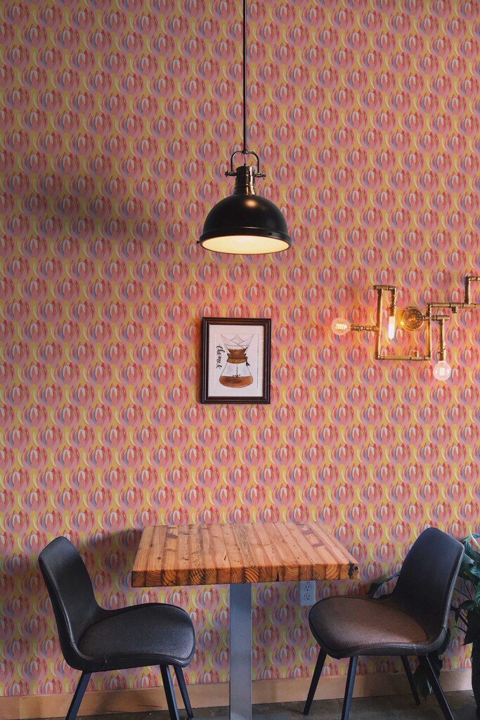 Fancy Walls Orange Floral wallpaper for walls