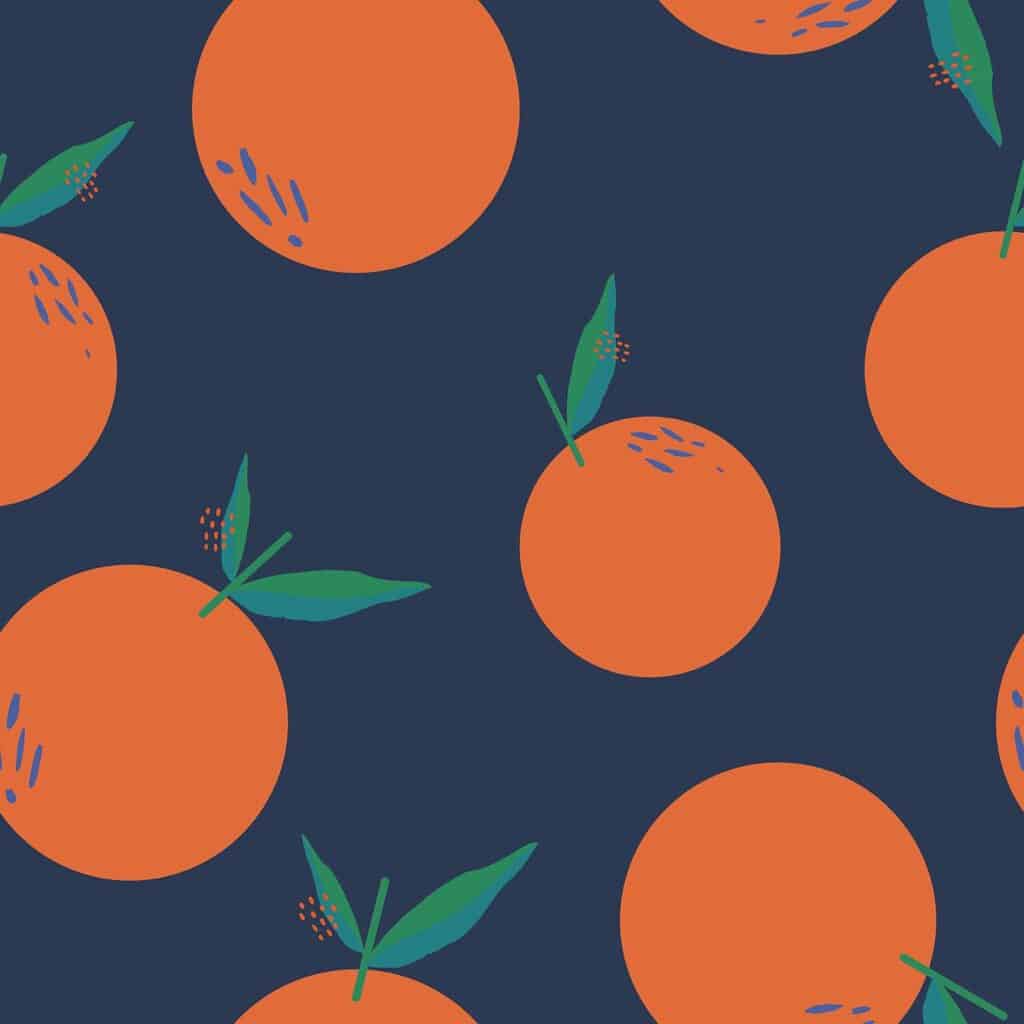 Modern orange wallpaper - Peel and Stick or Non-Pasted