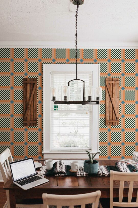 Citrus Frame peel and stick wallpaper by Fancy Walls