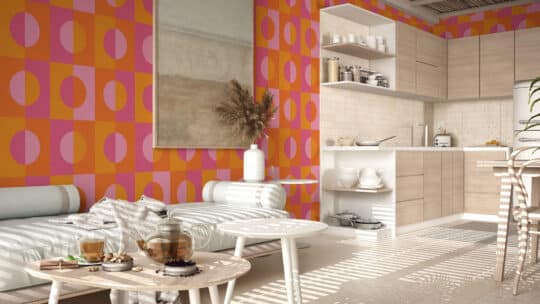 circles geometric non-pasted wallpaper