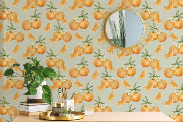 orange peel and stick wallpaper