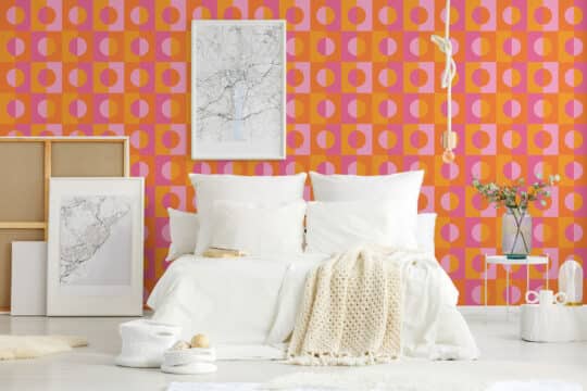 geometric peel and stick wallpaper