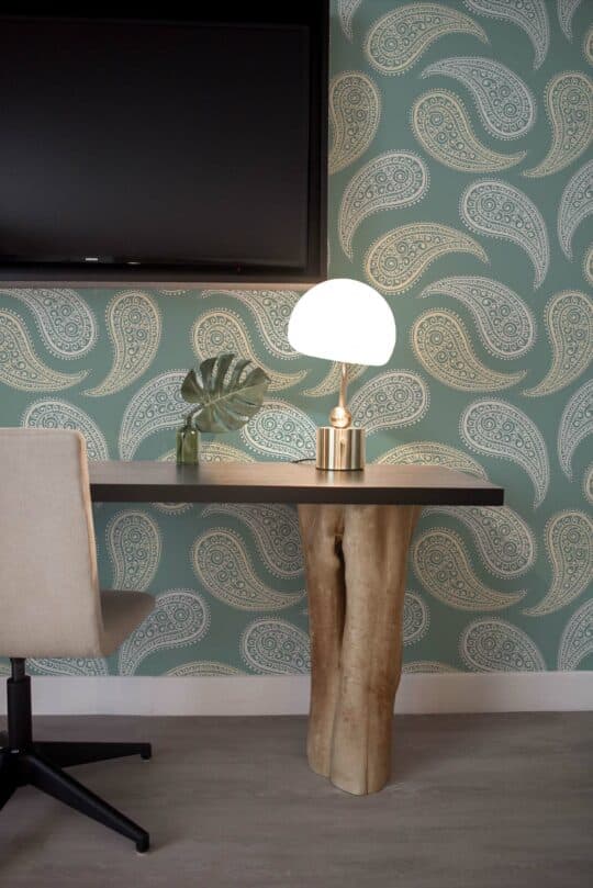 minimalist paisley non-pasted wallpaper