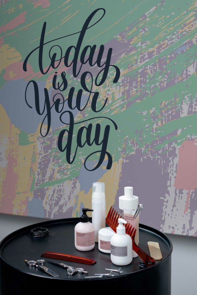 Removable wall mural featuring Uplifting Today Is Your Day by Fancy Walls