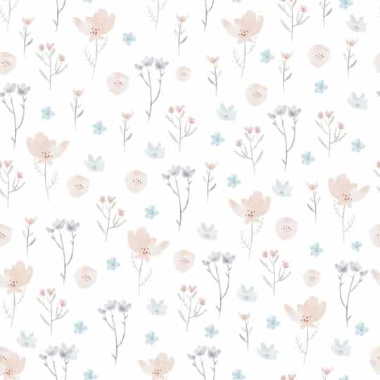 small pastel flowers pastel traditional wallpaper